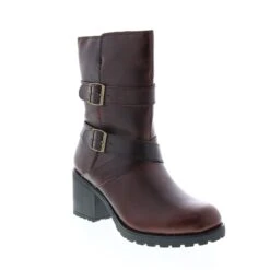Harley Davidson Harley-Davidson Lalanne Triple Strap D84714 Womens Brown Motorcycle Boots -Harley Davidson Shop d84714 lalanne triple str brown 02