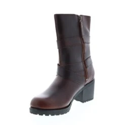 Harley Davidson Harley-Davidson Lalanne Triple Strap D84714 Womens Brown Motorcycle Boots -Harley Davidson Shop d84714 lalanne triple str brown 04