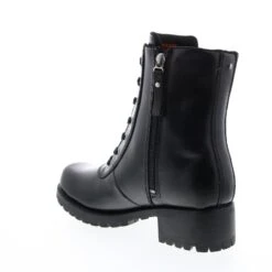 Harley Davidson Harley-Davidson Ashby D84715 Womens Black Leather Motorcycle Boots -Harley Davidson Shop d84715 ashby lace up black 06