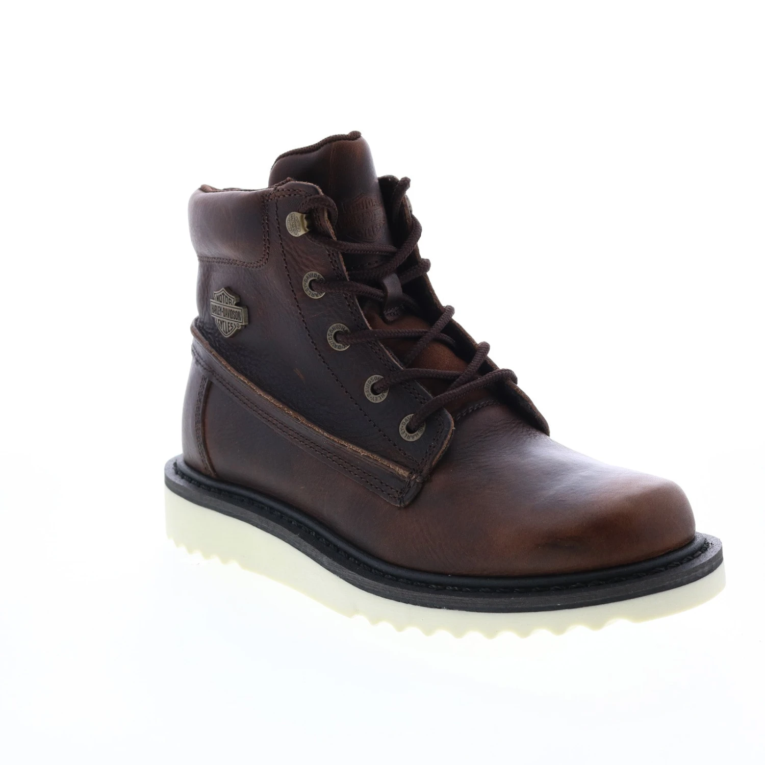 Harley Davidson Harley-Davidson Marconi 5" Seam D84726 Womens Brown Leather Motorcycle Boots 4 Harley Davidson Harley-Davidson Marconi 5" Seam D84726 Womens Brown Leather Motorcycle Boots - Image 2