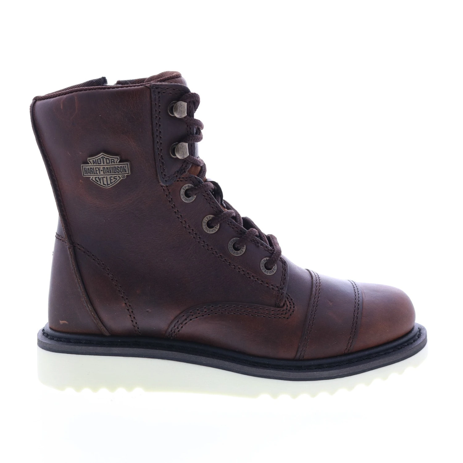 Harley Davidson Harley-Davidson Marconi 7" Lace Seam D84728 Womens Brown Motorcycle Boots 3 Harley Davidson Harley-Davidson Marconi 7" Lace Seam D84728 Womens Brown Motorcycle Boots