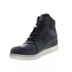 Harley Davidson Harley-Davidson Eagleson D93555 Mens Black Leather Lifestyle Sneakers Shoes -Harley Davidson Shop d93555 eagleson boot black 04