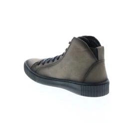 Harley Davidson Harley-Davidson Barren D93650 Mens Gray Leather Lifestyle Sneakers Shoes -Harley Davidson Shop d93650 barren smoke 06