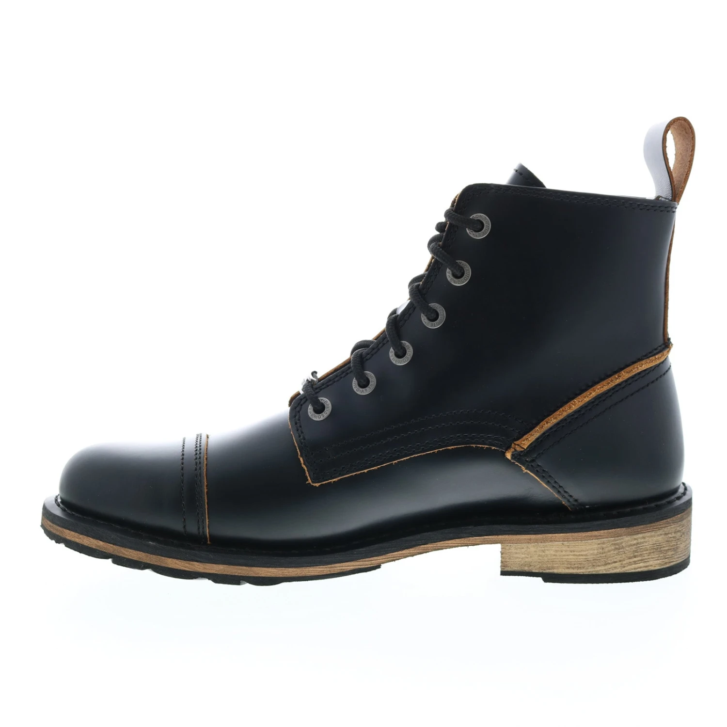 Harley Davidson Harley-Davidson Dellen 7" Lace Up D93665 Mens Black Leather Motorcycle Boots 7 Harley Davidson Harley-Davidson Dellen 7" Lace Up D93665 Mens Black Leather Motorcycle Boots - Image 5