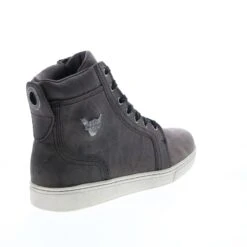 Harley Davidson Harley-Davidson Bateman D93725 Mens Gray Leather Lace Up Motorcycle Boots -Harley Davidson Shop d93725 bateman 5 metal grey 08