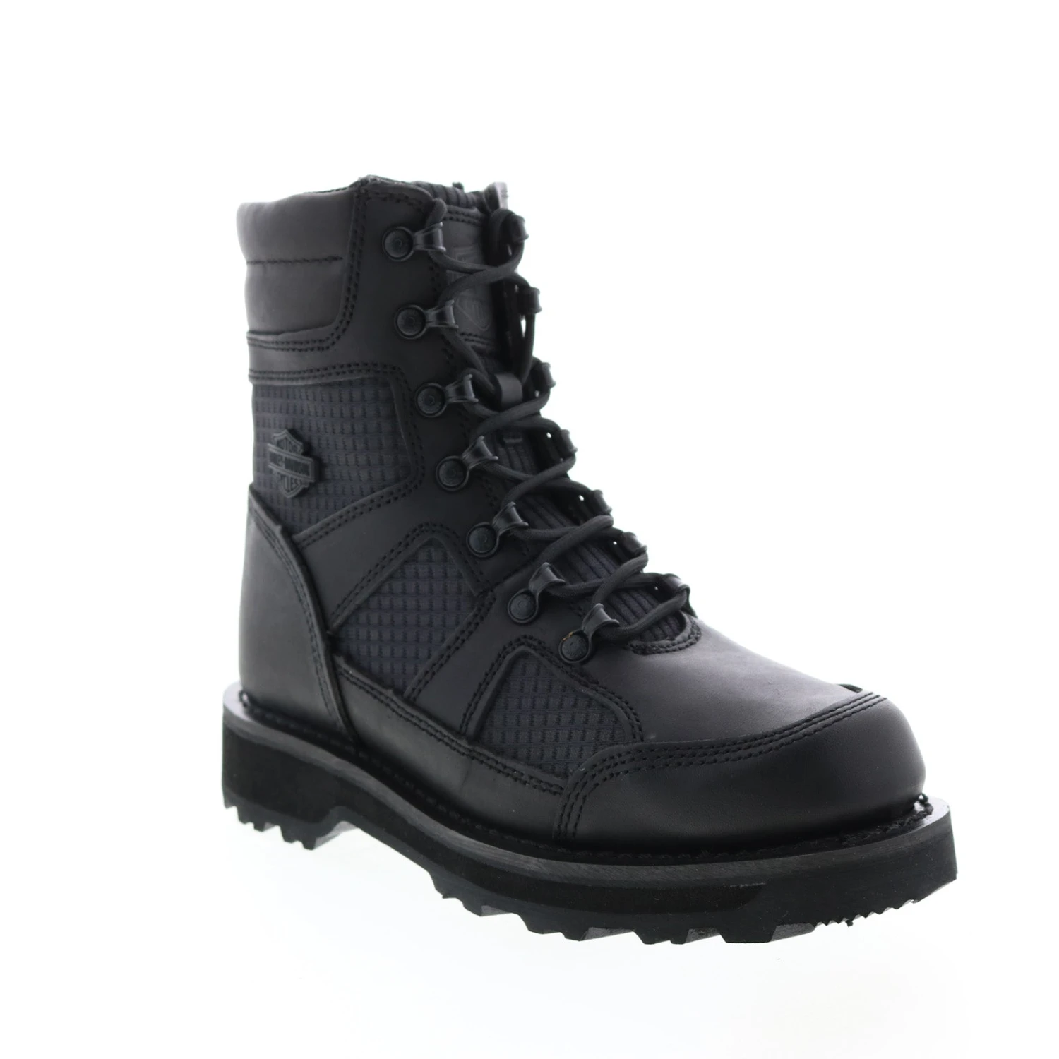 Harley Davidson Harley-Davidson Lensfield 7" Lace D93771 Mens Black Motorcycle Boots 4 Harley Davidson Harley-Davidson Lensfield 7" Lace D93771 Mens Black Motorcycle Boots - Image 2