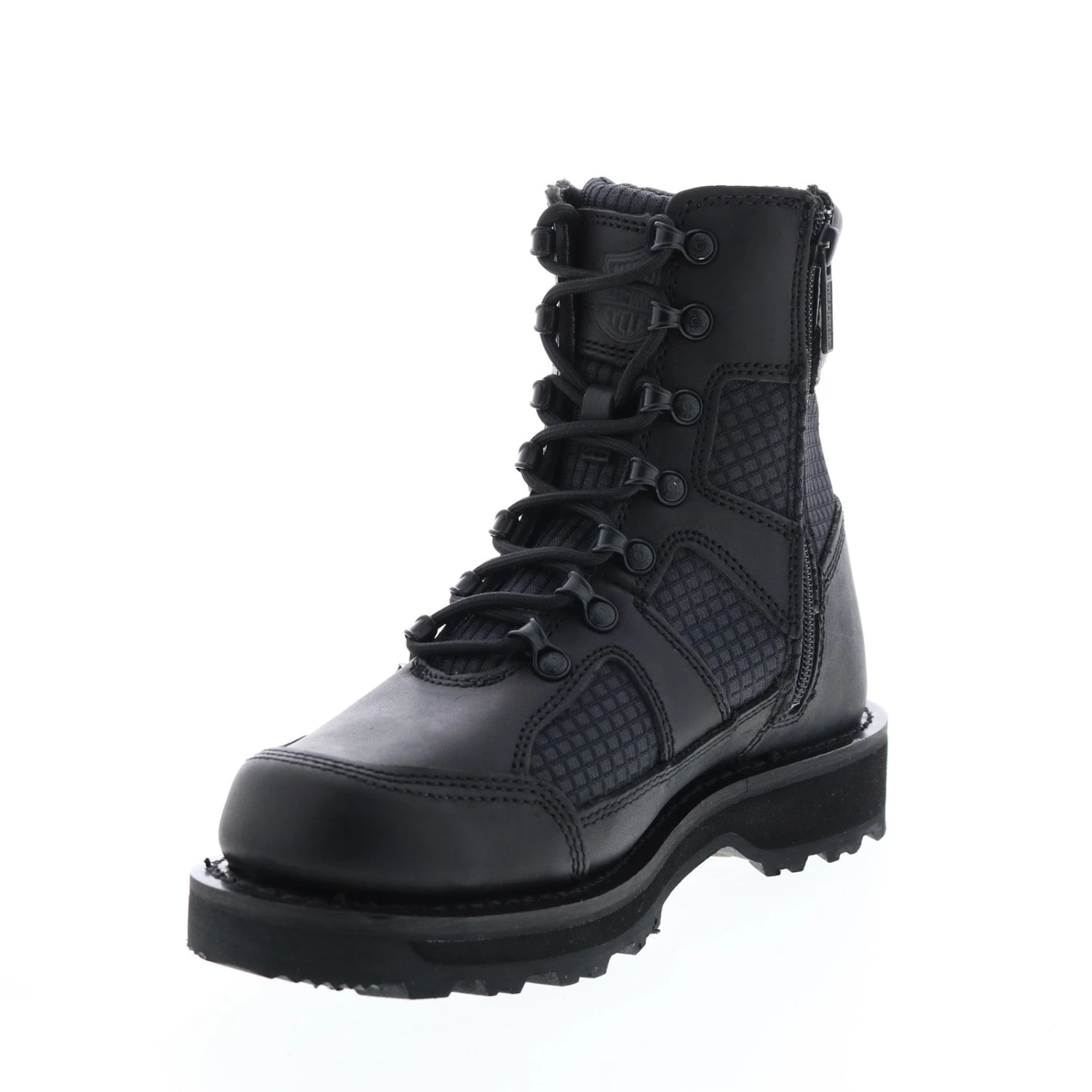 Harley Davidson Harley-Davidson Lensfield 7" Lace D93771 Mens Black Motorcycle Boots 6 Harley Davidson Harley-Davidson Lensfield 7" Lace D93771 Mens Black Motorcycle Boots - Image 4