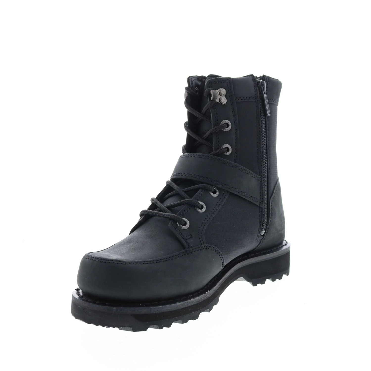 Harley Davidson Harley-Davidson Hamlyn Nylon W Strap D93786 Mens Black Motorcycle Boots 6 Harley Davidson Harley-Davidson Hamlyn Nylon W Strap D93786 Mens Black Motorcycle Boots - Image 4