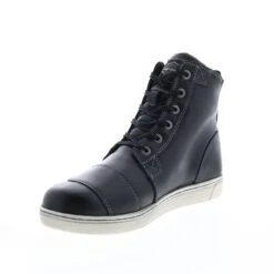 Harley Davidson Harley-Davidson Steinman D96198 Mens Black Leather Lifestyle Sneakers Shoes -Harley Davidson Shop d96198 steinman black 04