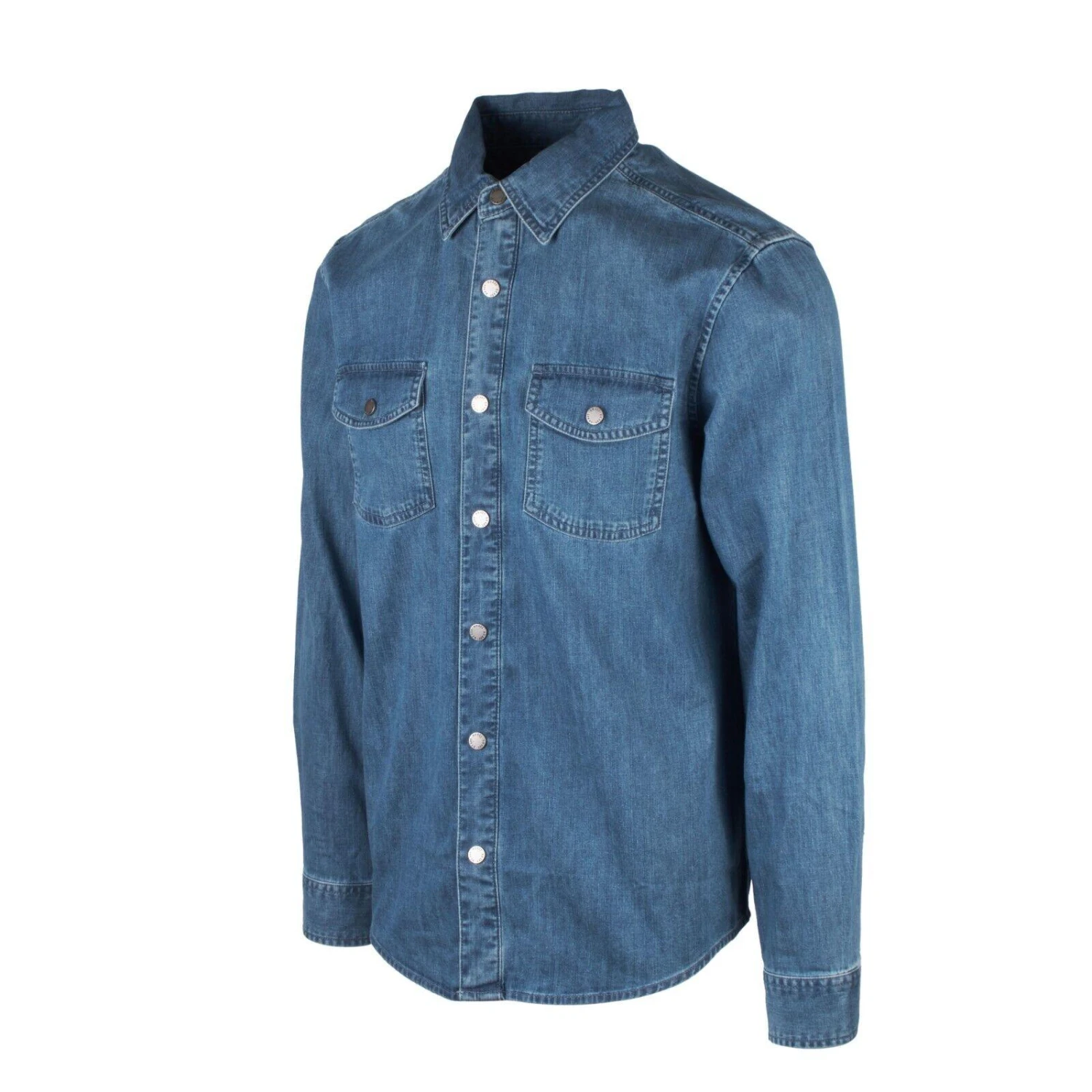 Harley Davidson Harley-Davidson Men's L.Indigo Artist Drive H-D ADV Denim L/S Woven Shirt (S49B) 4 Harley Davidson Harley-Davidson Men's L.Indigo Artist Drive H-D ADV Denim L/S Woven Shirt (S49B) - Image 2