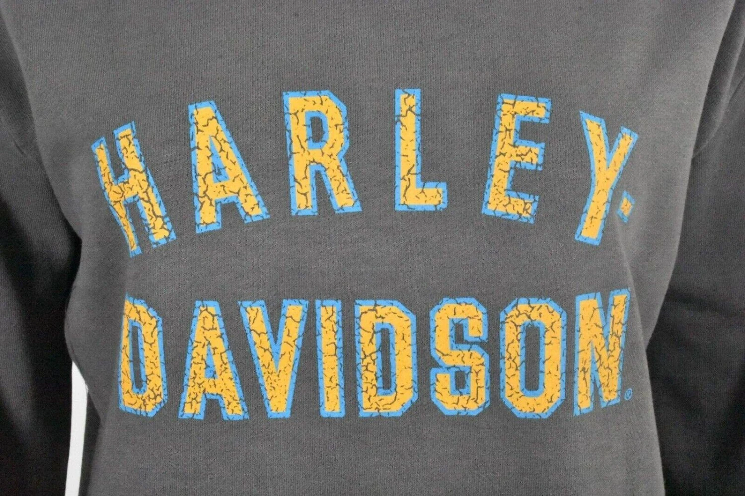 Harley Davidson Harley-Davidson Women's Hoodie Blackened Pearl Racer Font Neck Pullover (S04) 6 Harley Davidson Harley-Davidson Women's Hoodie Blackened Pearl Racer Font Neck Pullover (S04) - Image 4