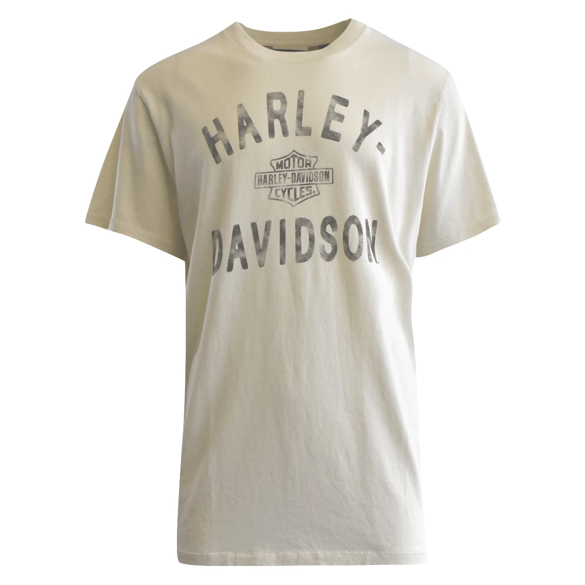 Harley Davidson Harley-Davidson Men's T-Shirt Cream Chalk Letter Graphic Print (S86) 3 Harley Davidson Harley-Davidson Men's T-Shirt Cream Chalk Letter Graphic Print (S86)