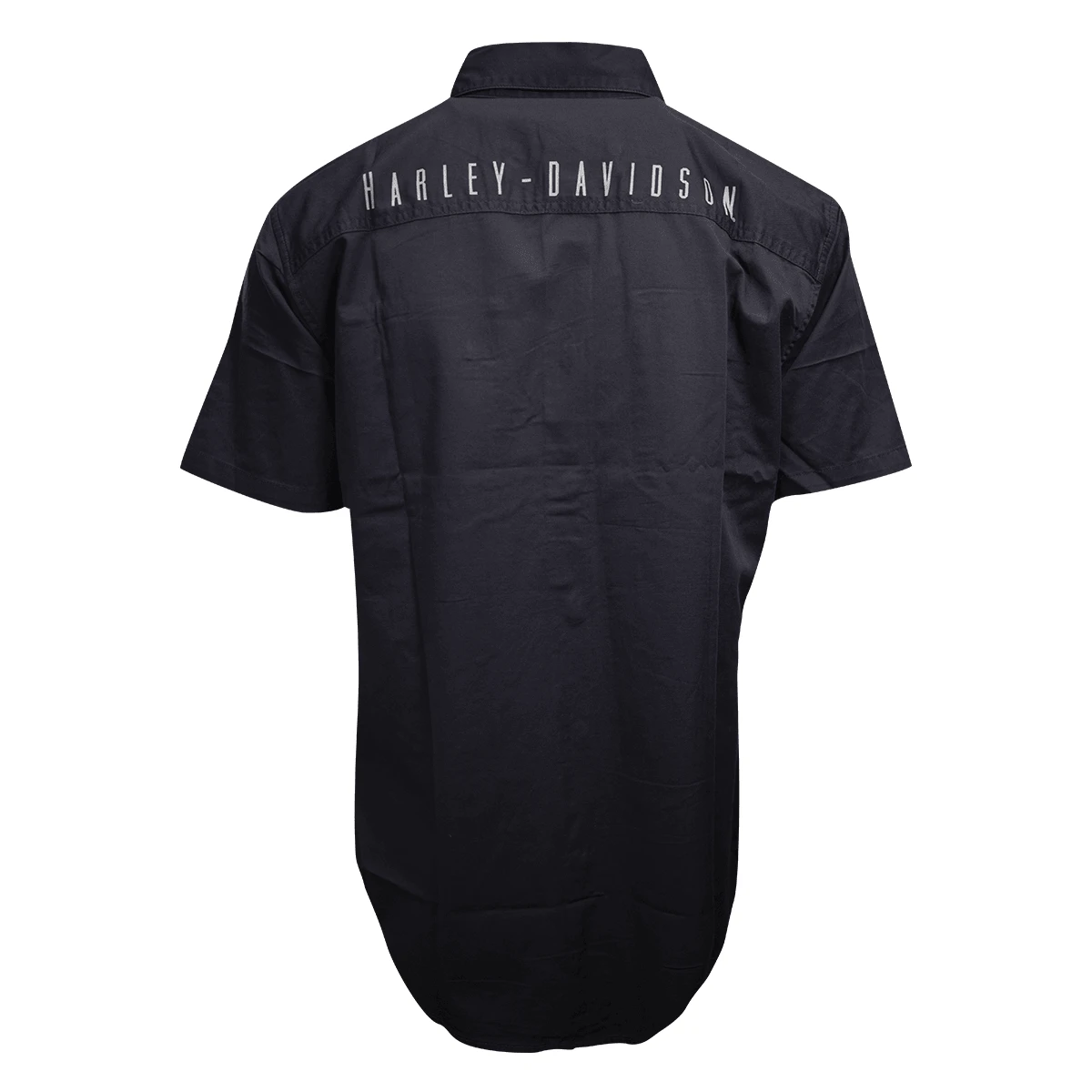 Harley Davidson Harley-Davidson Men's Essential Grey S/S Woven Shirt (S01) 5 Harley Davidson Harley-Davidson Men's Essential Grey S/S Woven Shirt (S01) - Image 3