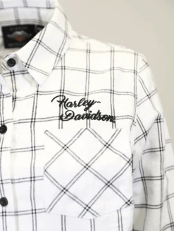 Harley Davidson Harley-Davidson Women's White Black Check L/S Woven Shirt (S02) 14 Harley Davidson Harley-Davidson Women's White Black Check L/S Woven Shirt (S02) -Harley Davidson Shop ea4ffac6 be66 5f2a 8256 3d2b6c80e7d0
