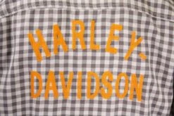 Harley Davidson Harley-Davidson Men's Grey Brown Plaid S/S Woven Shirt -Harley Davidson Shop f3539f83 4695 59da ac61 aed64ac90702