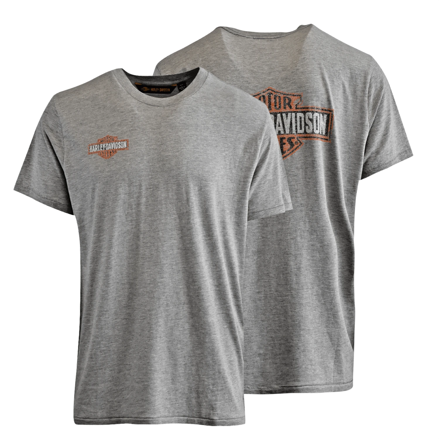 Harley Davidson Harley-Davidson Men's T-Shirt Heather Grey Distressed Logo Back Graphics (S89) 3 Harley Davidson Harley-Davidson Men's T-Shirt Heather Grey Distressed Logo Back Graphics (S89)