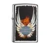 Harley Davidson Zippo Lighter Harley-Davidson Wings Silver -Harley Davidson Shop harwingssilv