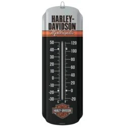 Harley Davidson Harley-Davidson Retro Motorcycles Metal Thermometer 10 X 30 Cm