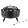 Harley Davidson Harley-Davidson® Silhouette Bar & Shield Outdoor Fire Pit - Black Steel HDL-10074 -Harley Davidson Shop hdl 10074firepit xxl