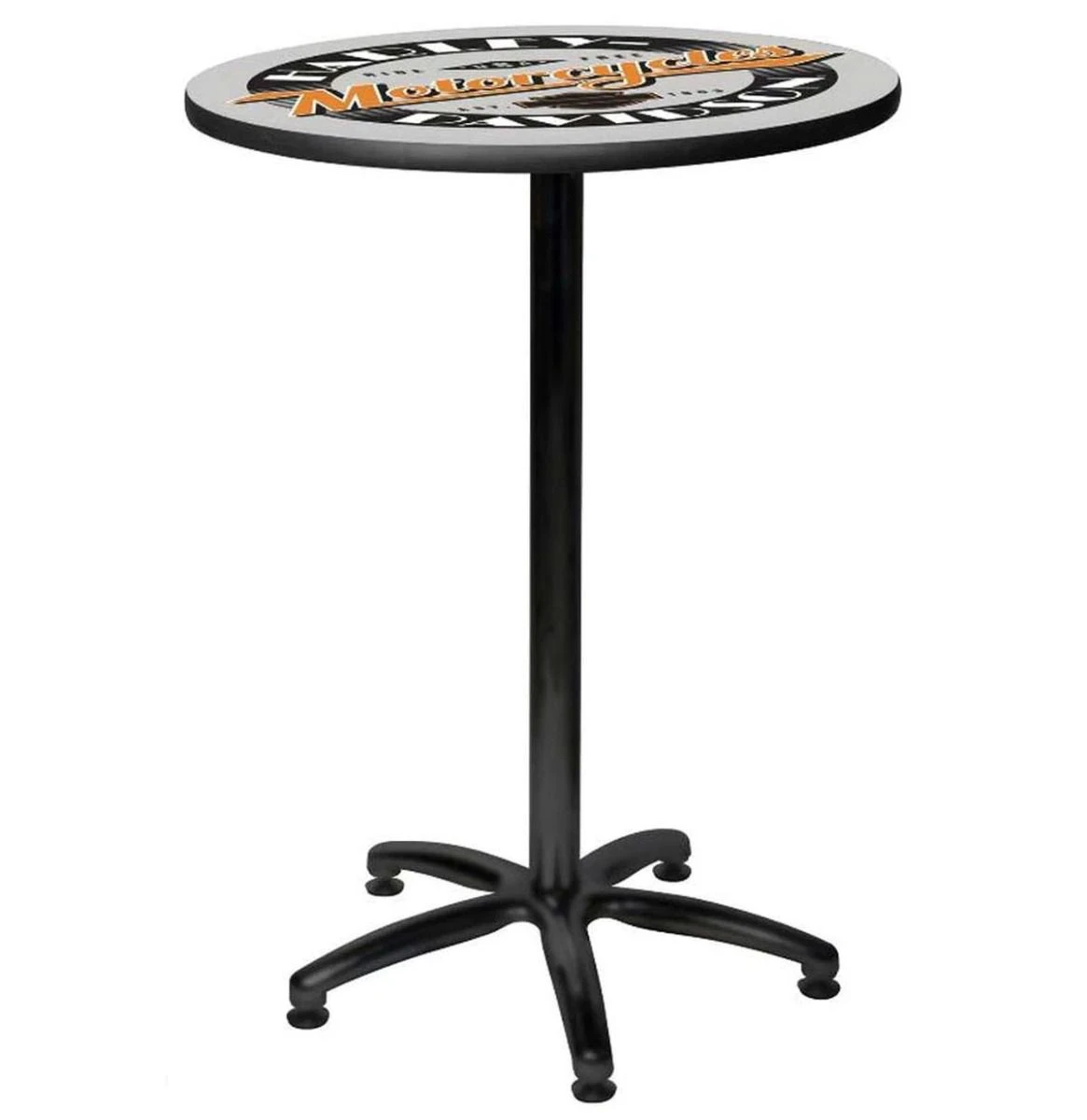 Harley Davidson Harley-Davidson® Ride Free Round Cafe Table, Durable Steel Base - Black HDL-12332 3 Harley Davidson Harley-Davidson® Ride Free Round Cafe Table, Durable Steel Base - Black HDL-12332