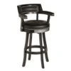 Harley Davidson Harley-Davidson Bar & Shield Flames Barstool With Backrest And Vintage Black Finish -Harley Davidson Shop hdl 13110 v xxl