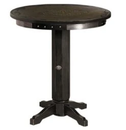 Harley Davidson Harley-Davidson Bar & Shield Flames Pub Table With Black Vintage Finish