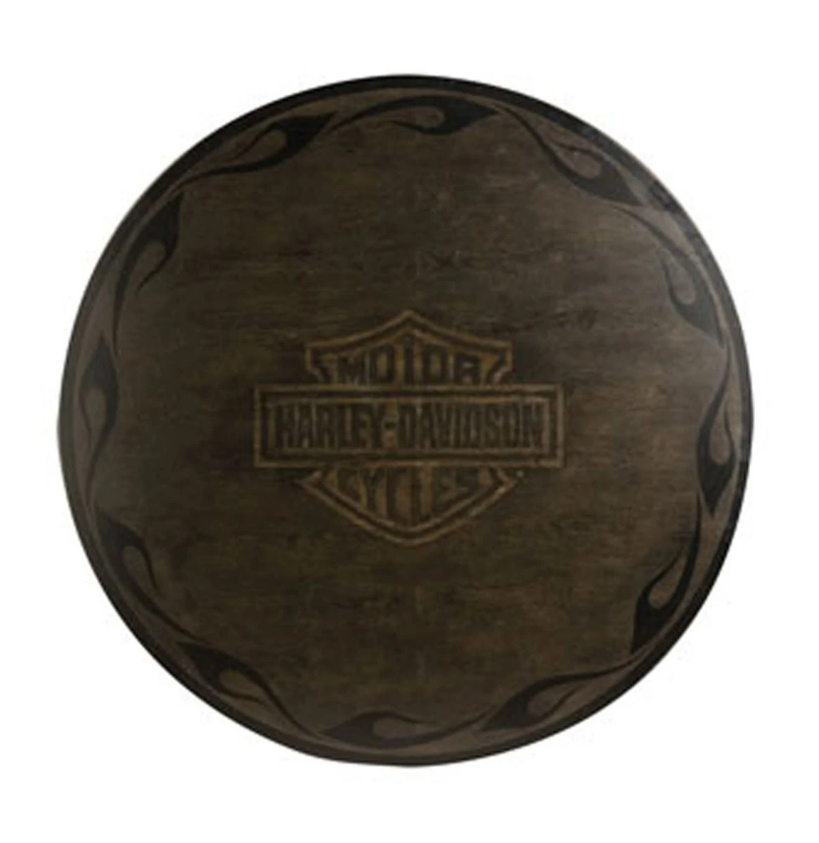 Harley Davidson Harley-Davidson Bar & Shield Flames Poker Table & Chairs Set With Vintage Black Finish 5 Harley Davidson Harley-Davidson Bar & Shield Flames Poker Table & Chairs Set With Vintage Black Finish - Image 3