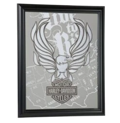 Harley Davidson Harley-Davidson Live To Ride Eagle Mirror - LAST CHANCE