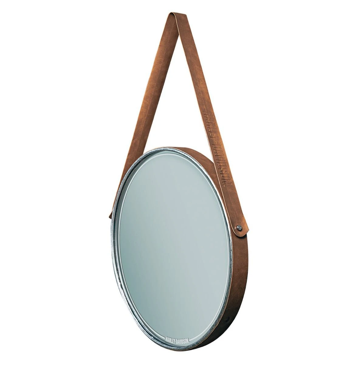 Harley Davidson Harley-Davidson Galvanized Circle Mirror 3 Harley Davidson Harley-Davidson Galvanized Circle Mirror