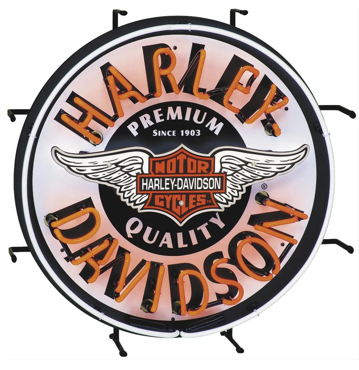 Harley Davidson Harley-Davidson Winged Bar & Shield Neon Sign 60 Cm - LAST CHANCE, OUT OF PRODUCTION 3 Harley Davidson Harley-Davidson Winged Bar & Shield Neon Sign 60 Cm - LAST CHANCE, OUT OF PRODUCTION