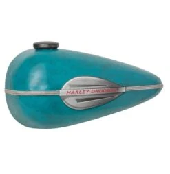 Harley Davidson Harley-Davidson Distressed Scale Model Gas Tank Metal Art Blue Turquoise HDL-15521
