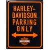 Harley Davidson Harley-Davidson Parking Only Tin Embossed Sign - 30 X 40 Cm -Harley Davidson Shop hdl 15540 xxl