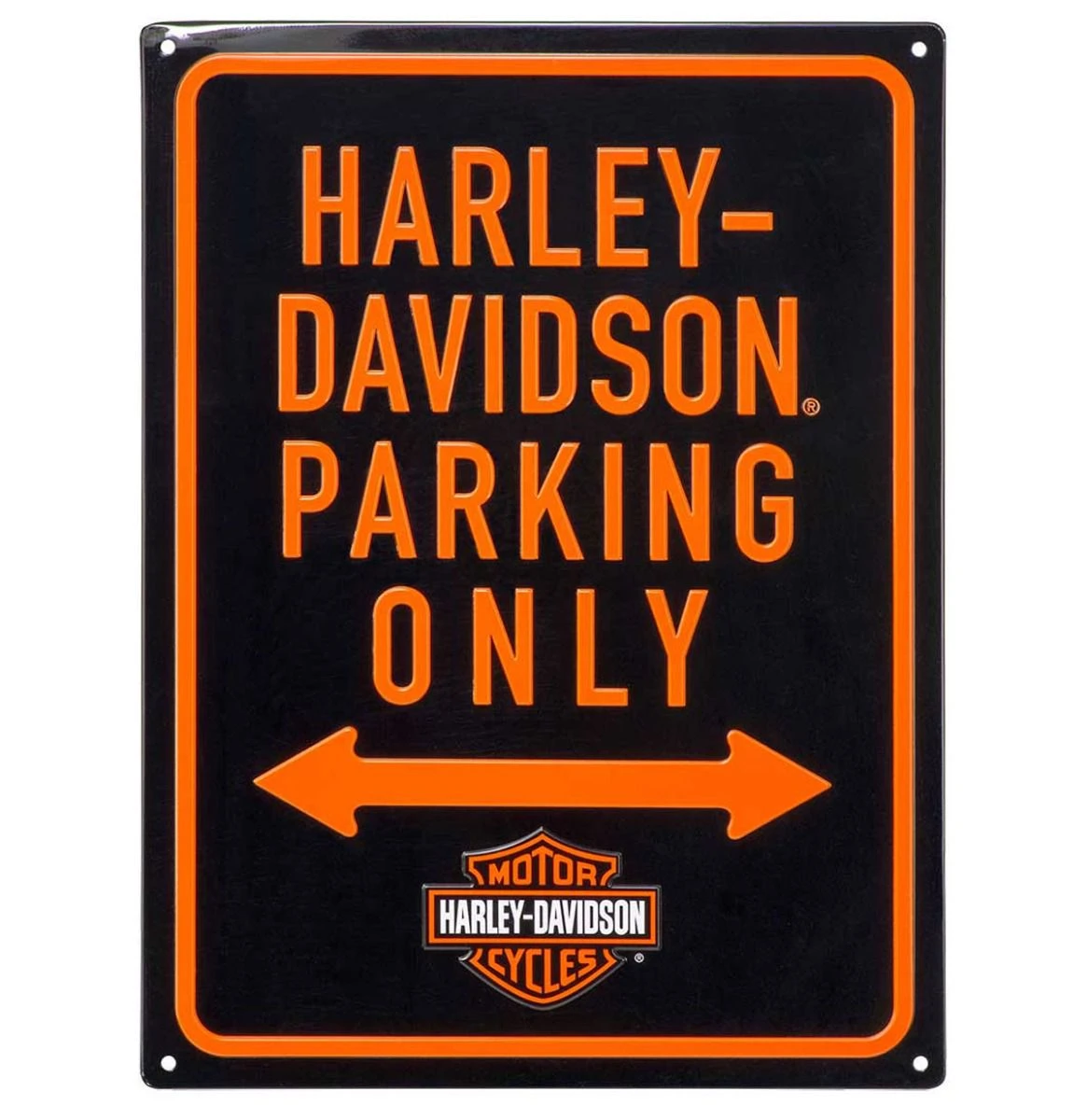 Harley Davidson Harley-Davidson Parking Only Tin Embossed Sign - 30 X 40 Cm 3 Harley Davidson Harley-Davidson Parking Only Tin Embossed Sign - 30 X 40 Cm