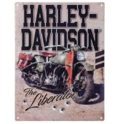 Harley Davidson Harley-Davidson The Liberator Tin Embossed Sign - 30 X 40 Cm