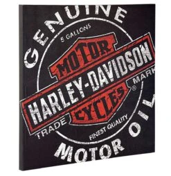 Harley Davidson Harley-Davidson Oil Can Canvas Print