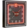 Harley Davidson Harley-Davidson Repeat Bar & Shield Orange Neon Clock - LAST CHANCE -Harley Davidson Shop hdl 16629 xxl