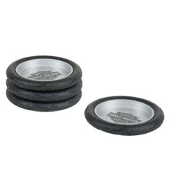 Harley Davidson Harley-Davidson Bar & Shield Tire Coasters - LAST CHANCE, OUT OF PRODUCTION