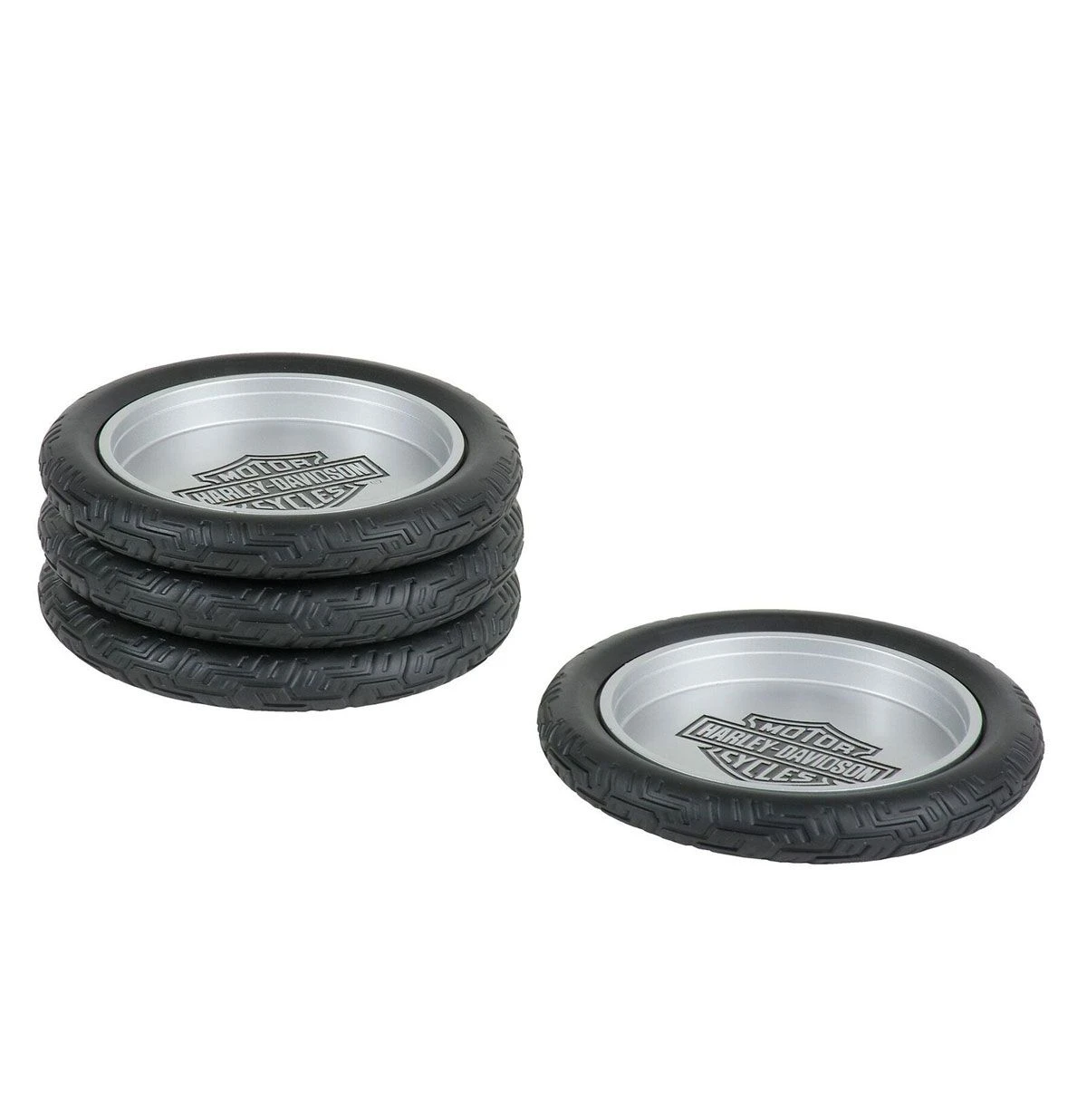 Harley Davidson Harley-Davidson Bar & Shield Tire Coasters - LAST CHANCE, OUT OF PRODUCTION 3 Harley Davidson Harley-Davidson Bar & Shield Tire Coasters - LAST CHANCE, OUT OF PRODUCTION