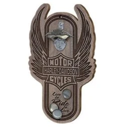 Harley Davidson Harley-Davidson Winged Bar & Shield Magnetic Bottle Opener