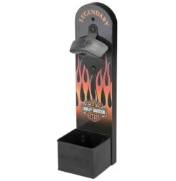 Harley Davidson Harley-Davidson Flames Wall Mount Bottle Opener