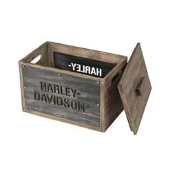 Harley Davidson Harley-Davidson Wood Storage Box With Lid