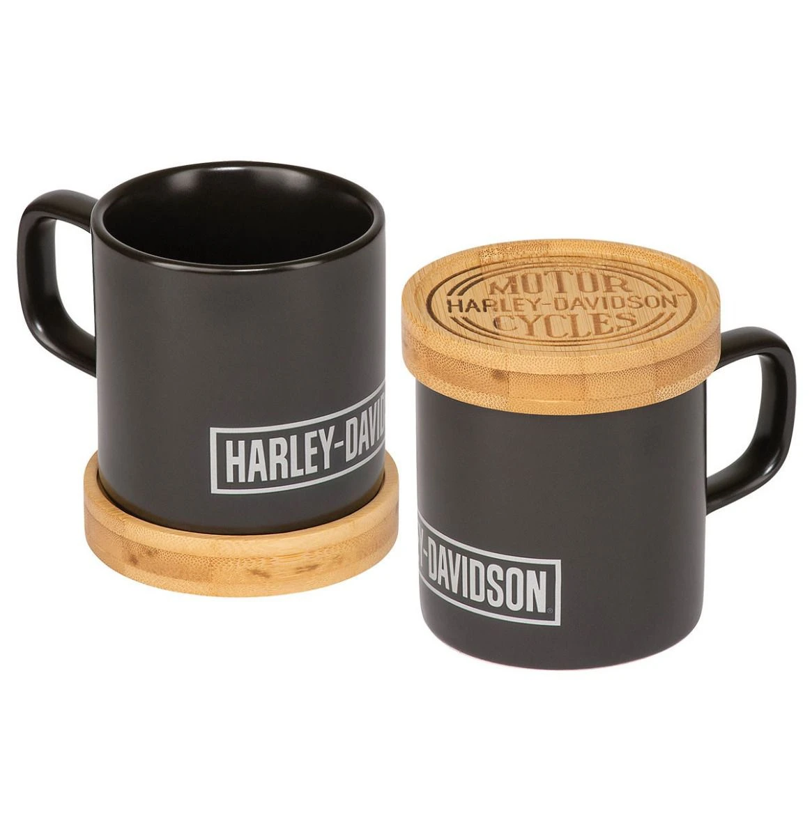 Harley Davidson Harley-Davidson Circle Logo Mug With Coaster Set 2 Harley Davidson Harley-Davidson Circle Logo Mug With Coaster Set
