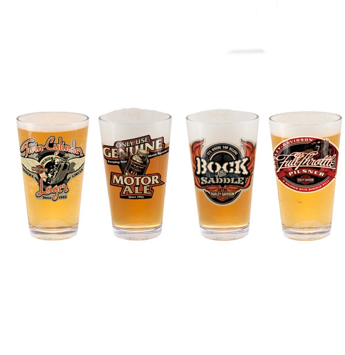 Harley Davidson Harley-Davidson Roadhouse Brew Pub Pint Glass Set - LAST CHANCE 4 Harley Davidson Harley-Davidson Roadhouse Brew Pub Pint Glass Set - LAST CHANCE - Image 2