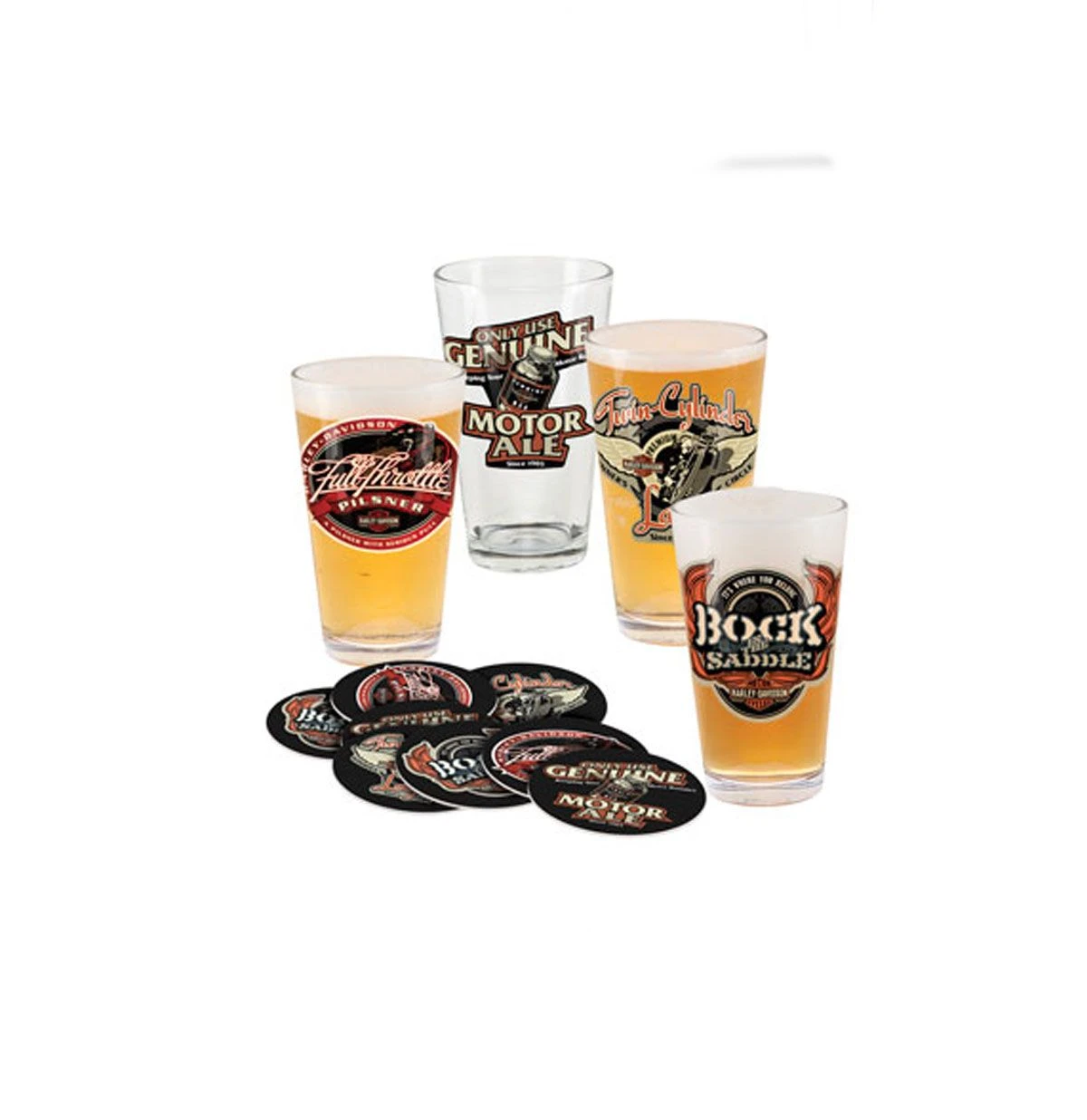 Harley Davidson Harley-Davidson Roadhouse Brew Pub Pint Glass Set - LAST CHANCE 3 Harley Davidson Harley-Davidson Roadhouse Brew Pub Pint Glass Set - LAST CHANCE