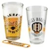 Harley Davidson Harley-Davidson Ride Free Pint Glass Set With Opener - Set Of 2 - 16 Oz. HDL-18798