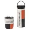 Harley Davidson Harley-Davidson Retro Block Travel Mug & Water Bottle Set -Harley Davidson Shop hdl18620 block travel mug bottle set