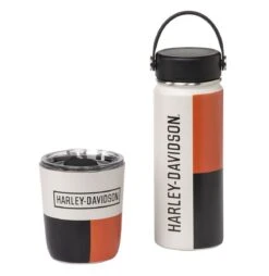 Harley Davidson Harley-Davidson Retro Block Travel Mug & Water Bottle Set