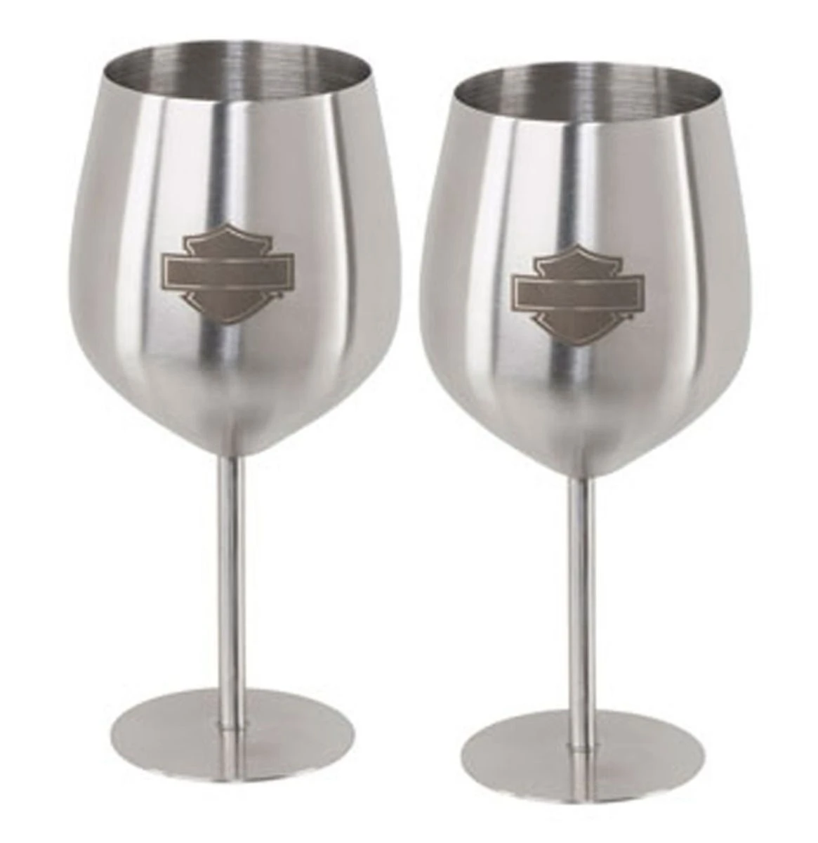 Harley Davidson Harley-Davidson Stainless Steel Wine Glass Set 3 Harley Davidson Harley-Davidson Stainless Steel Wine Glass Set