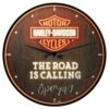 Harley Davidson Wall Clock Harley-Davidson - Road Is Calling Neon -Harley Davidson Shop na51202