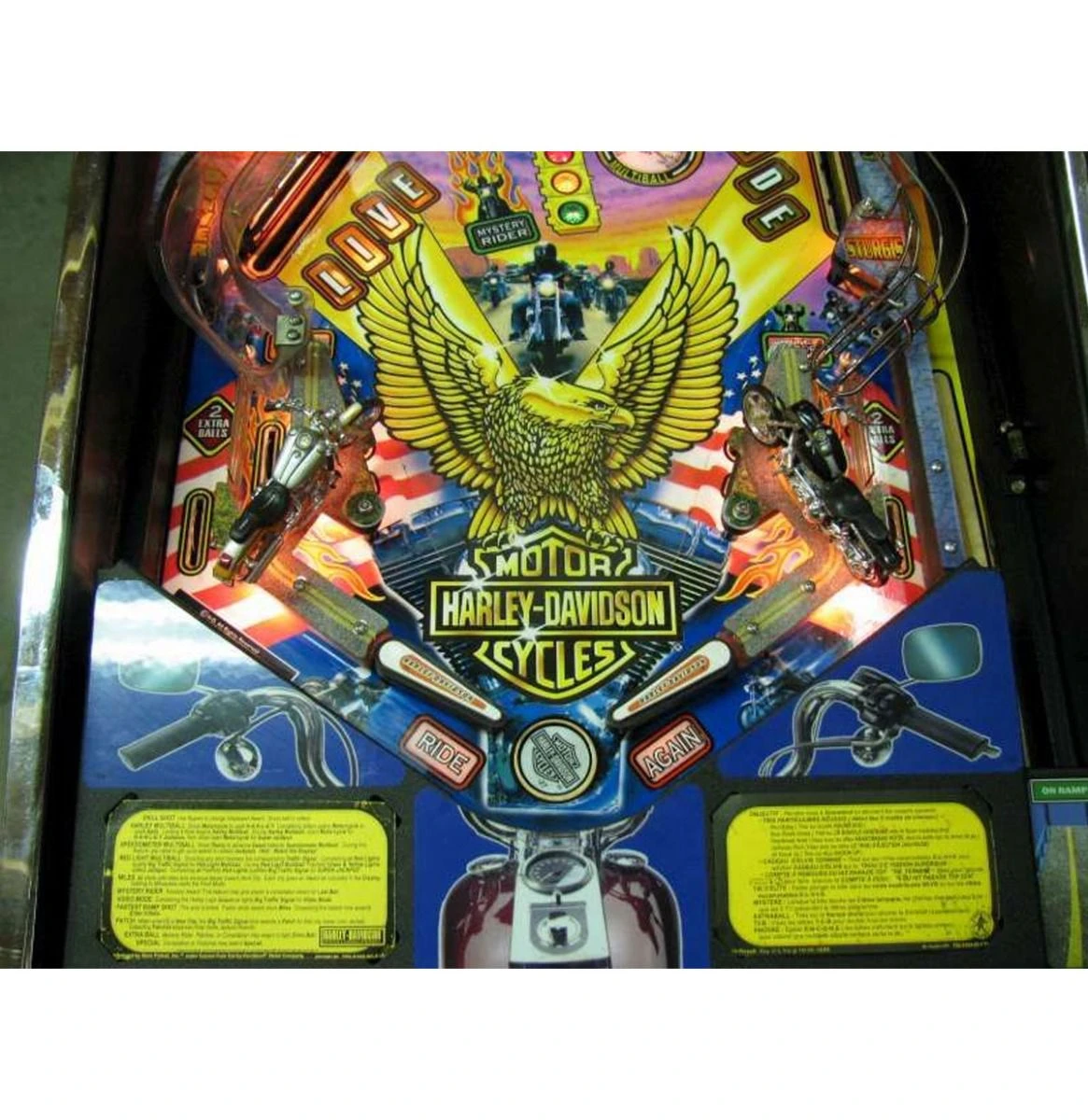 Harley Davidson Stern Harley-Davidson Pinball Machine - Consignment New Old Stock 14 Harley Davidson Stern Harley-Davidson Pinball Machine - Consignment New Old Stock - Image 12